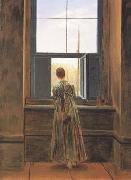 Caspar David Friedrich Woman at the Window (mk10) France oil painting artist